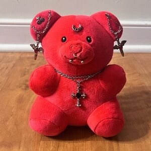 Hand Crafted 6” Red Teddy Bear